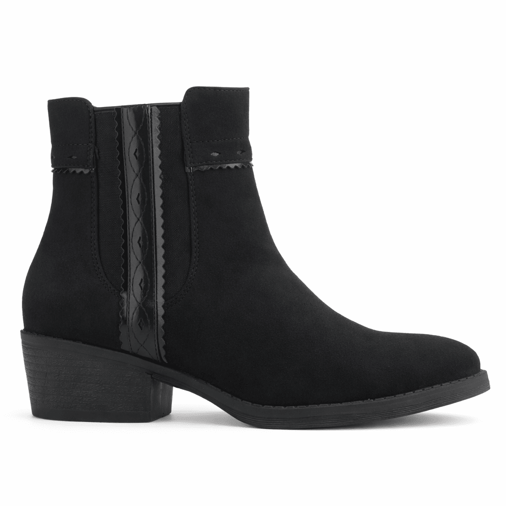 Botin Negro Mujer Casual Chalada Camp Botines Taco Chalada 