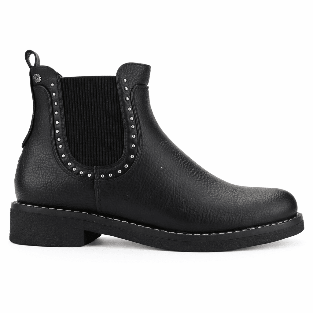 Botin Negro Mujer Casual Chalada Creva Botines Taco Chalada 
