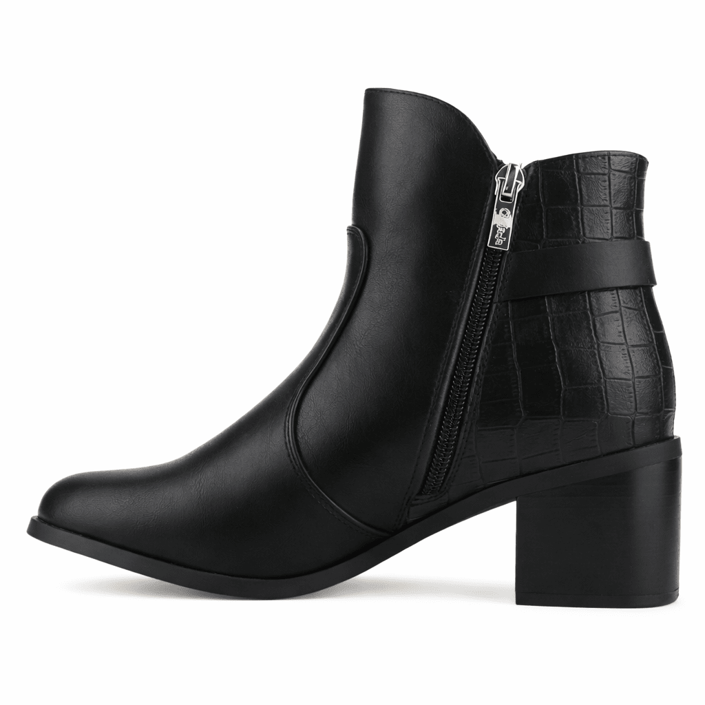 Botin Negro Mujer Casual Chalada Diva Botines Taco Chalada 