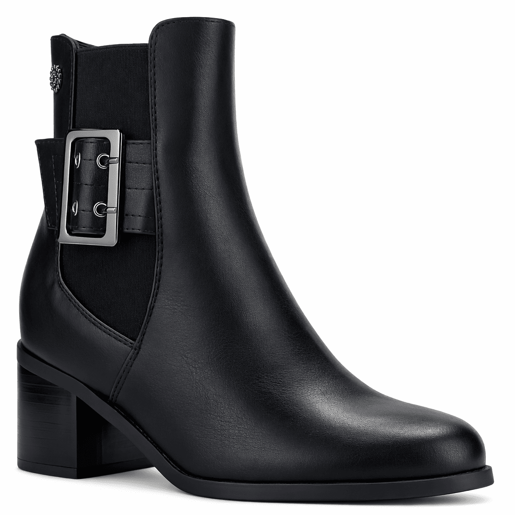 Botin Negro Mujer Casual Chalada Diva Botines Taco Chalada 