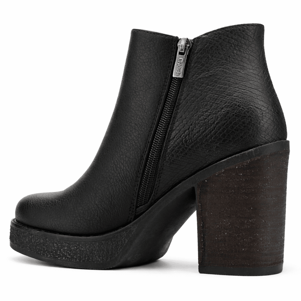 Botin Negro Mujer Casual Chalada Ella Botines Taco Chalada 