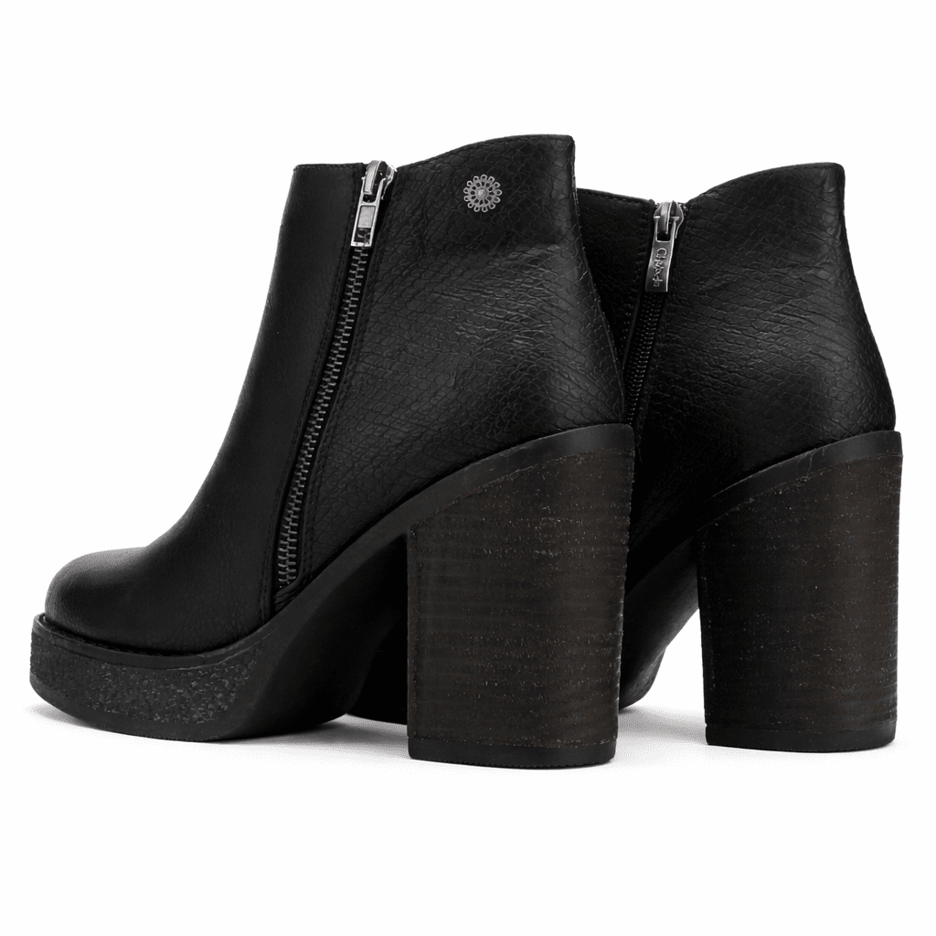 Botin Negro Mujer Casual Chalada Ella Botines Taco Chalada 