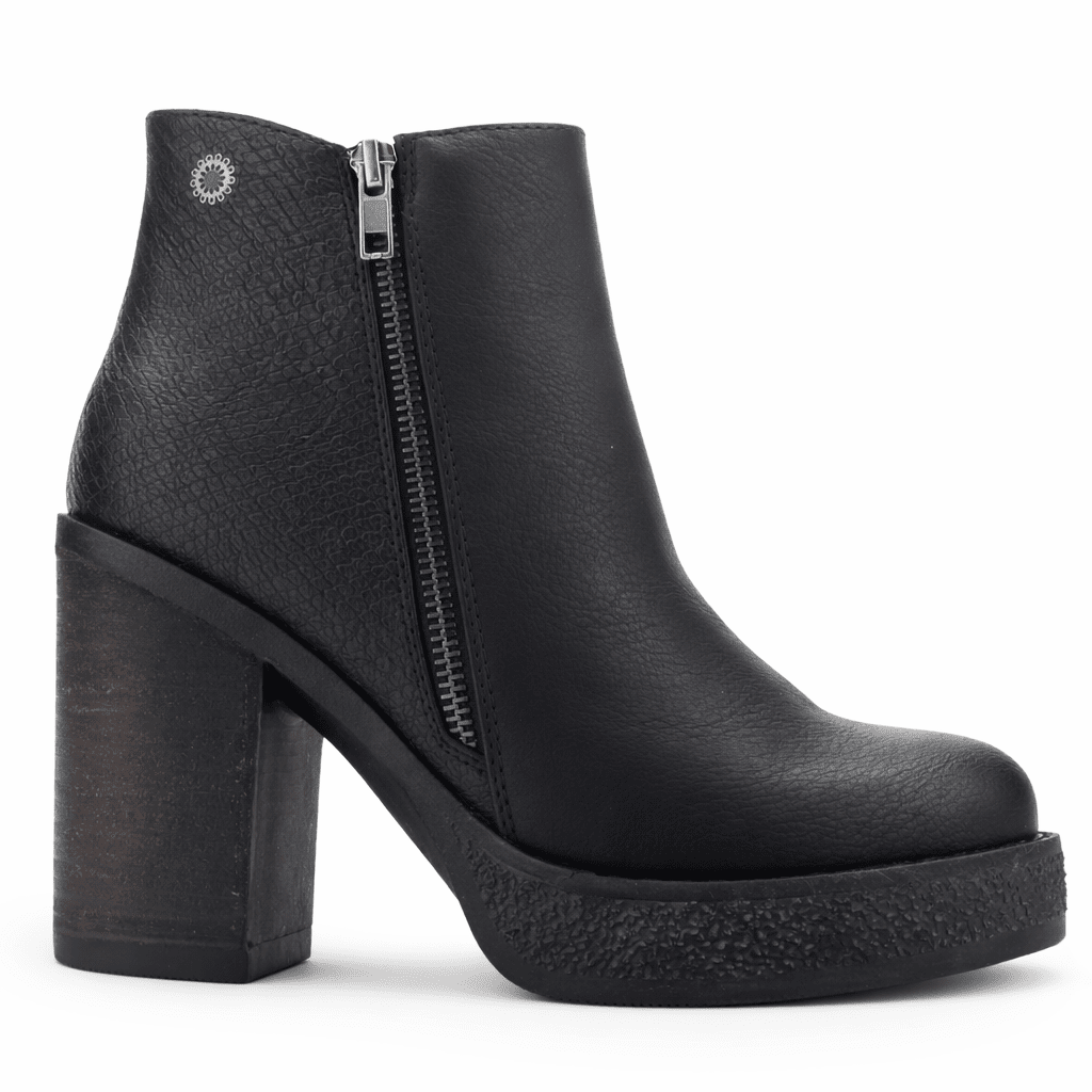 Botin Negro Mujer Casual Chalada Ella Botines Taco Chalada 