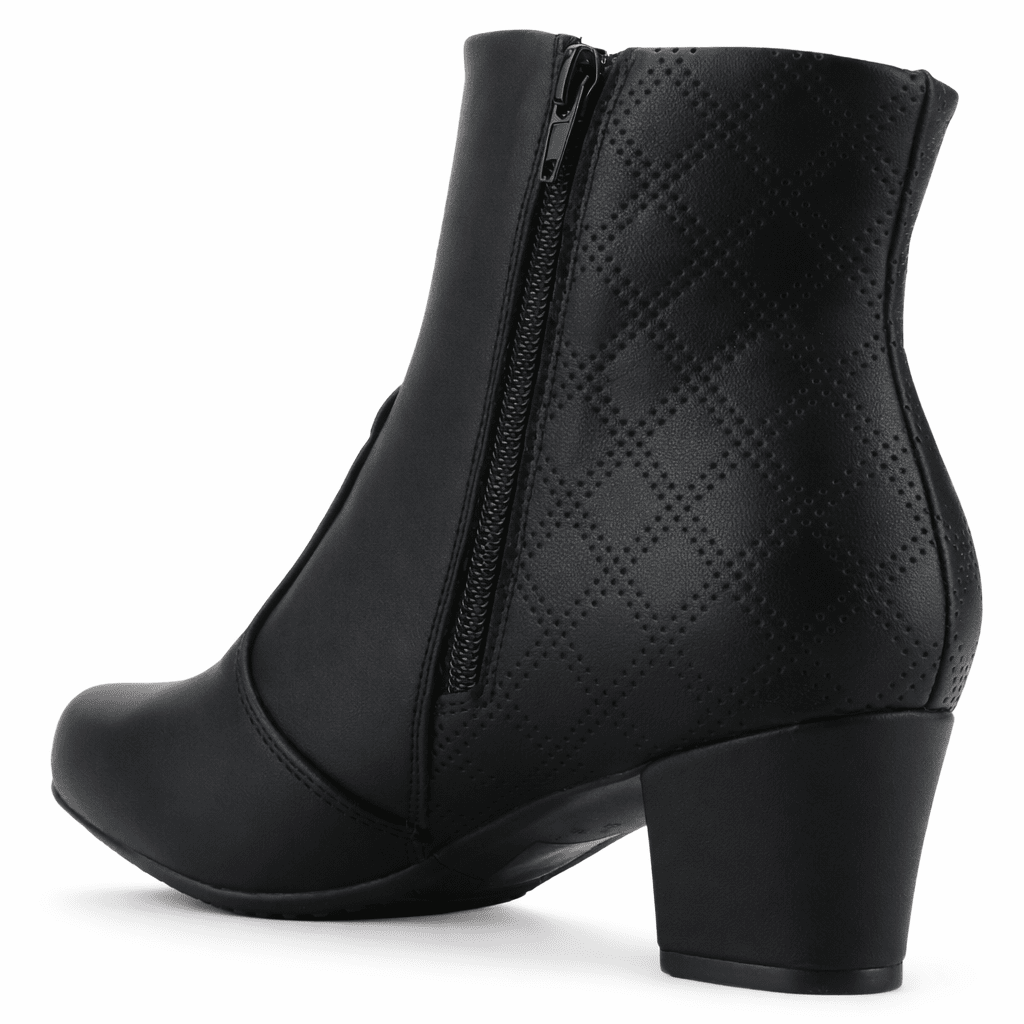 Botin Negro Mujer Casual Chalada Flexib Botines Taco Chalada 