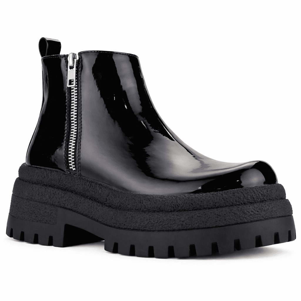 Botin Negro Mujer Casual Chalada Krepin Botines Taco Chalada 