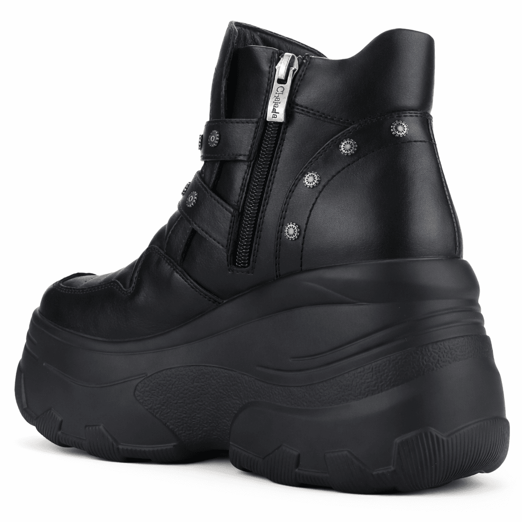 Botin Negro Mujer Casual Chalada Nake Botines Taco Chalada 