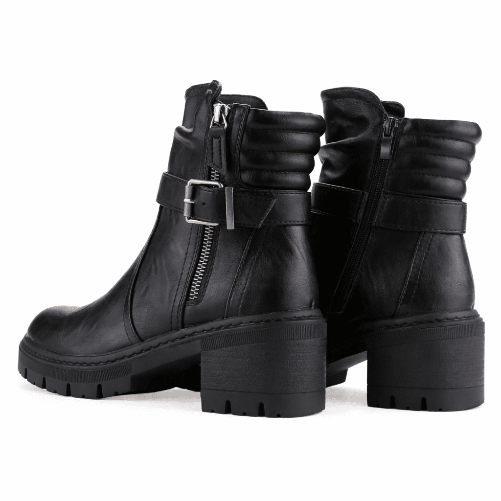 Botin Negro Mujer Casual Chalada Ophelia Botines Taco Chalada 