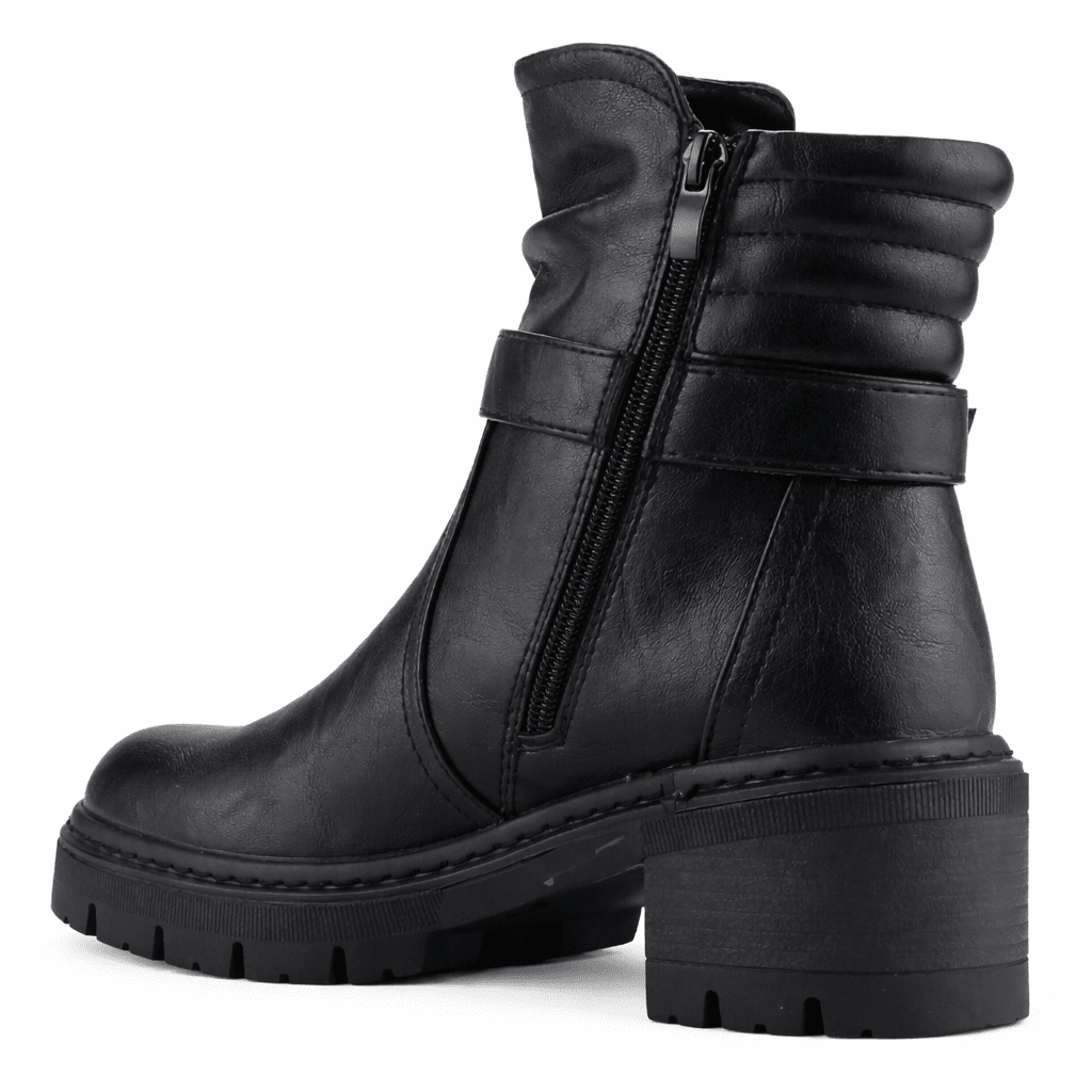 Botin Negro Mujer Casual Chalada Ophelia Botines Taco Chalada 