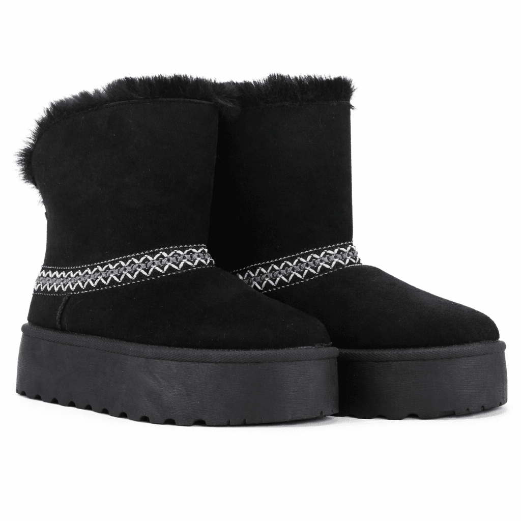 Botin Negro Mujer Casual Chalada Pinguih Botines Taco Chalada 