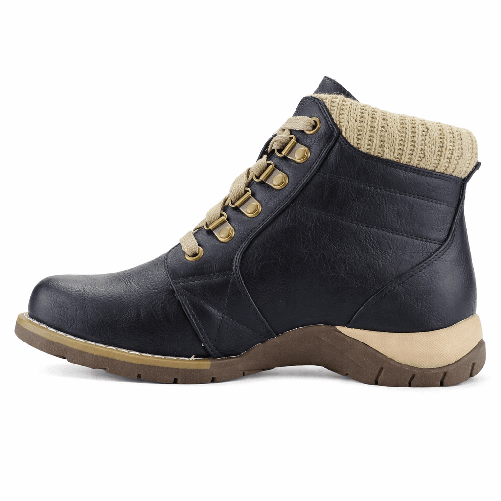 Botin Negro Mujer Casual Chalada Rolo Botines Taco Chalada 