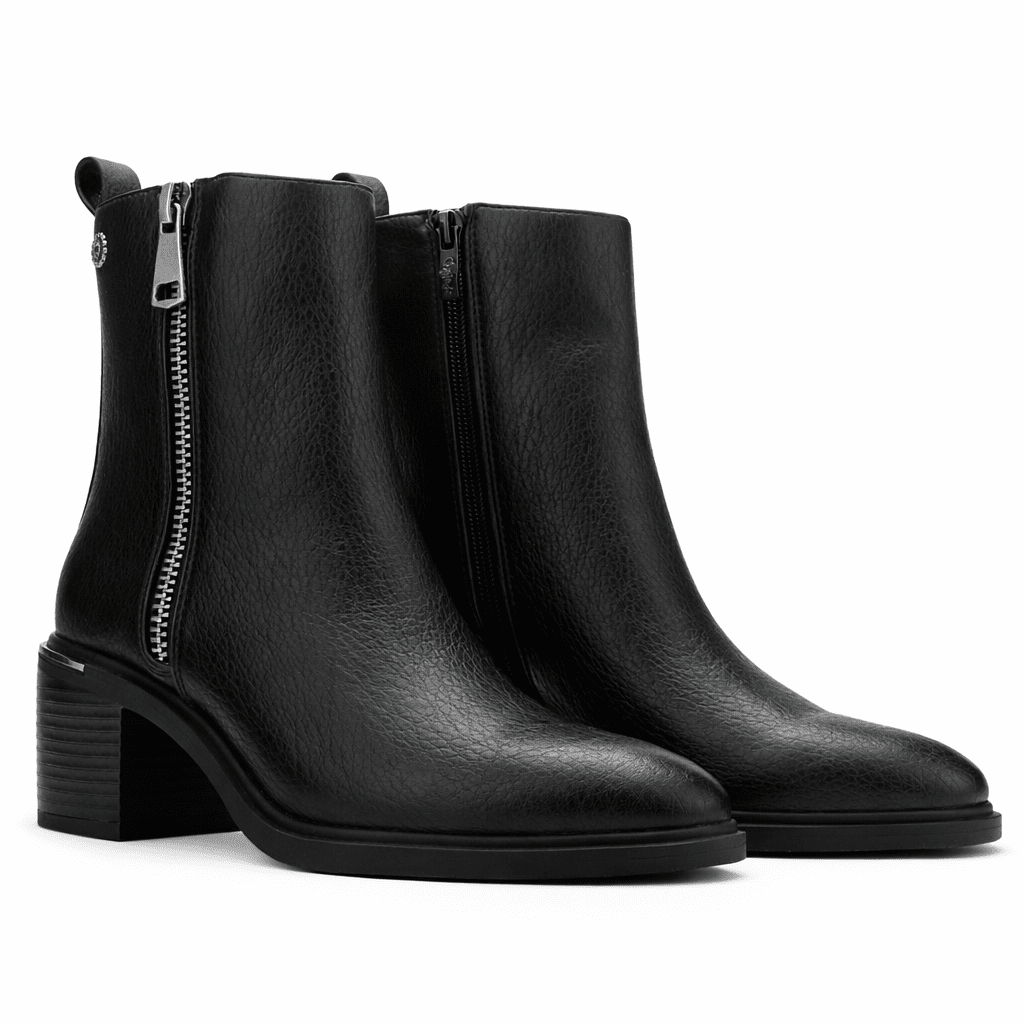 Botin Negro Mujer Casual Chalada Sonora Botines Taco Chalada 