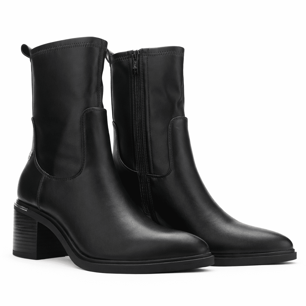 Botin Negro Mujer Casual Chalada Sonora Botines Taco Chalada 