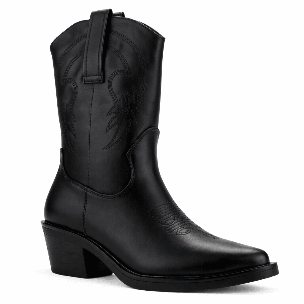 Botin Negro Mujer Casual Chalada West Botines Taco Chalada 