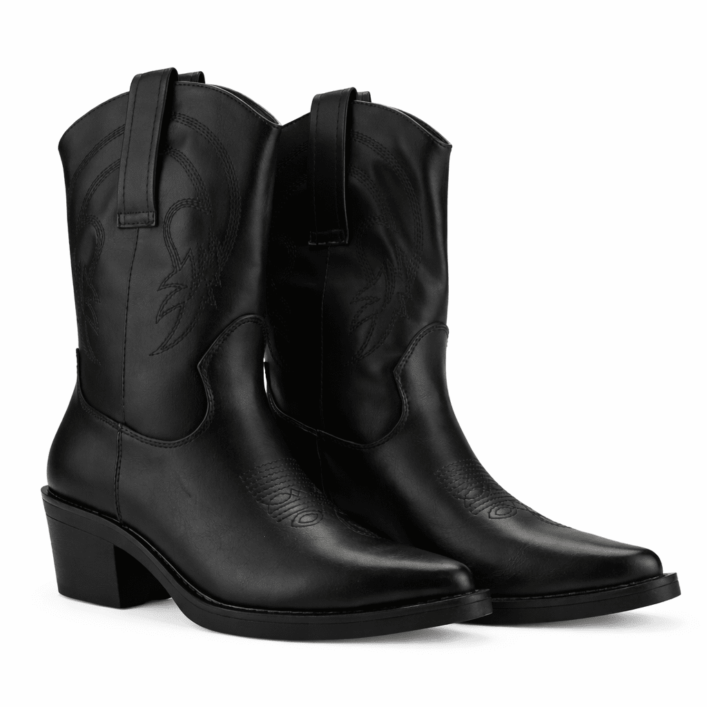 Botin Negro Mujer Casual Chalada West Botines Taco Chalada 