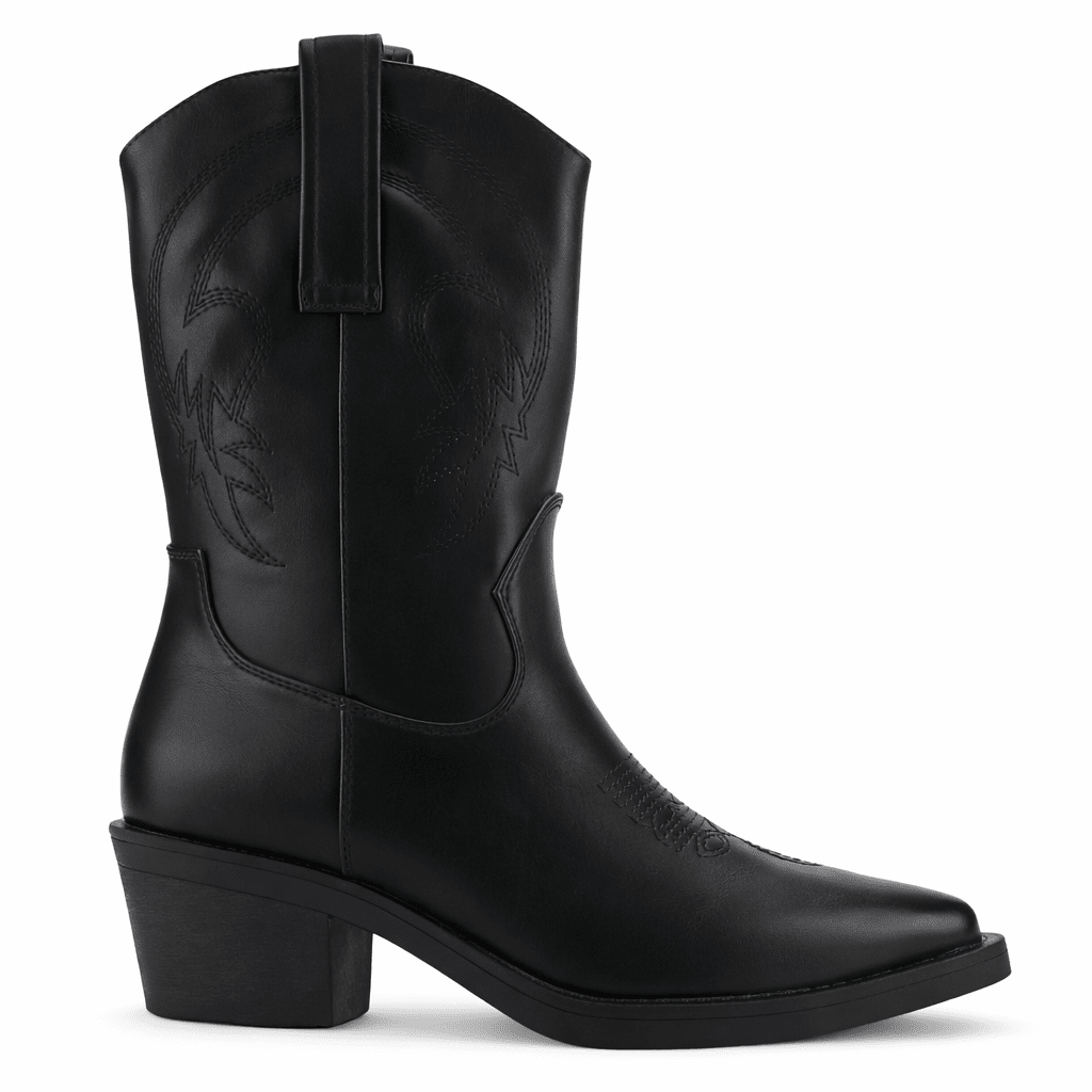 Botin Negro Mujer Casual Chalada West Botines Taco Chalada 