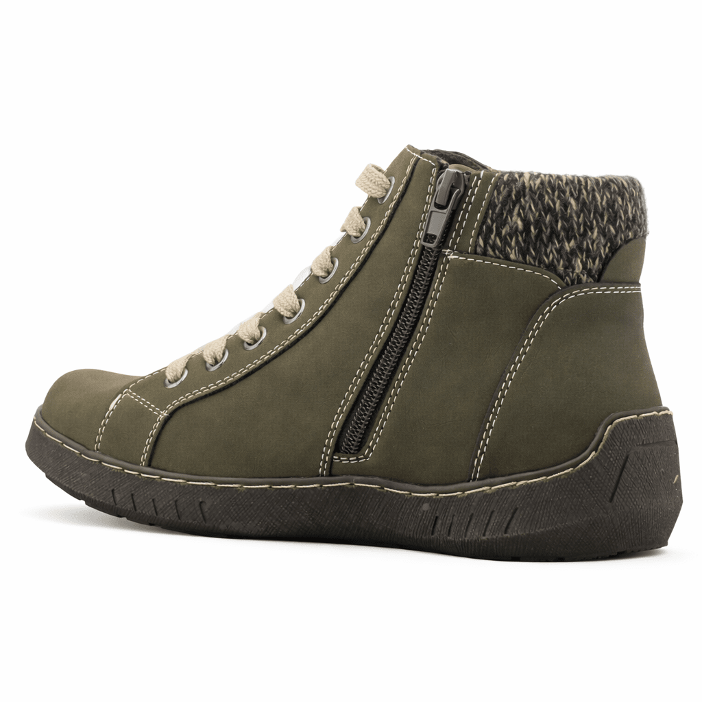 Botin Oliva Mujer Casual Chalada Petra Botines Taco Chalada 