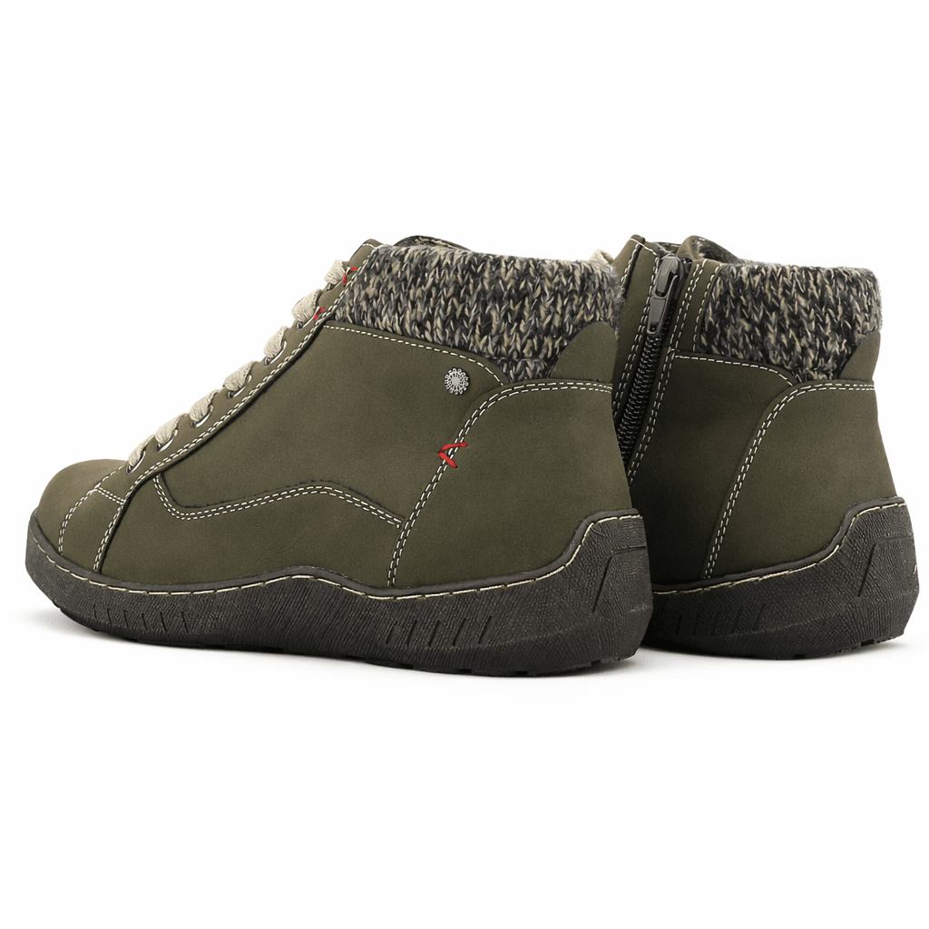 Botin Oliva Mujer Casual Chalada Petra Botines Taco Chalada 