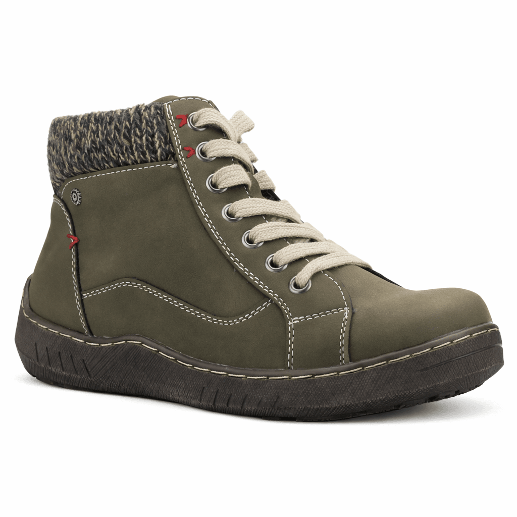 Botin Oliva Mujer Casual Chalada Petra Botines Taco Chalada 