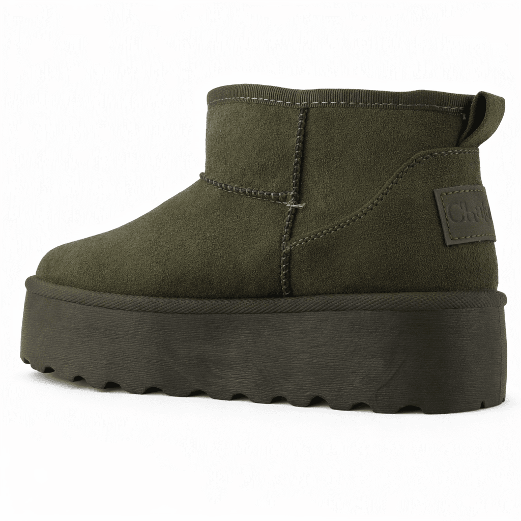 Botin Oliva Mujer Casual Chalada Pinguih Botines Taco Chalada 