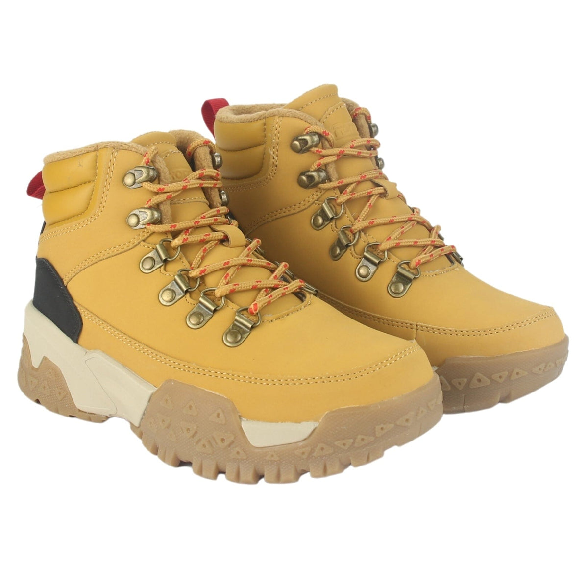 Botin Outdoor Funway Mujer Nevado-2 Camel Botines Taco Funway 