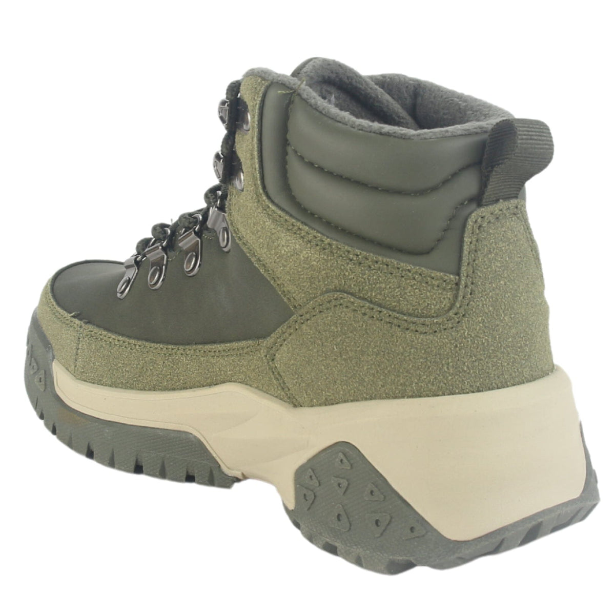 Botin Outdoor Funway Mujer Nevado-2 Oliva Botines Taco Funway 