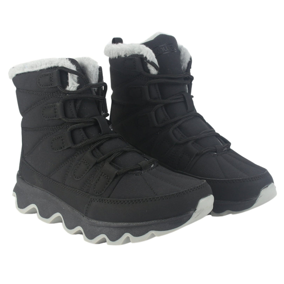 Botin Outdoor Funway Mujer Polar-1 Negro Botines Taco Funway 