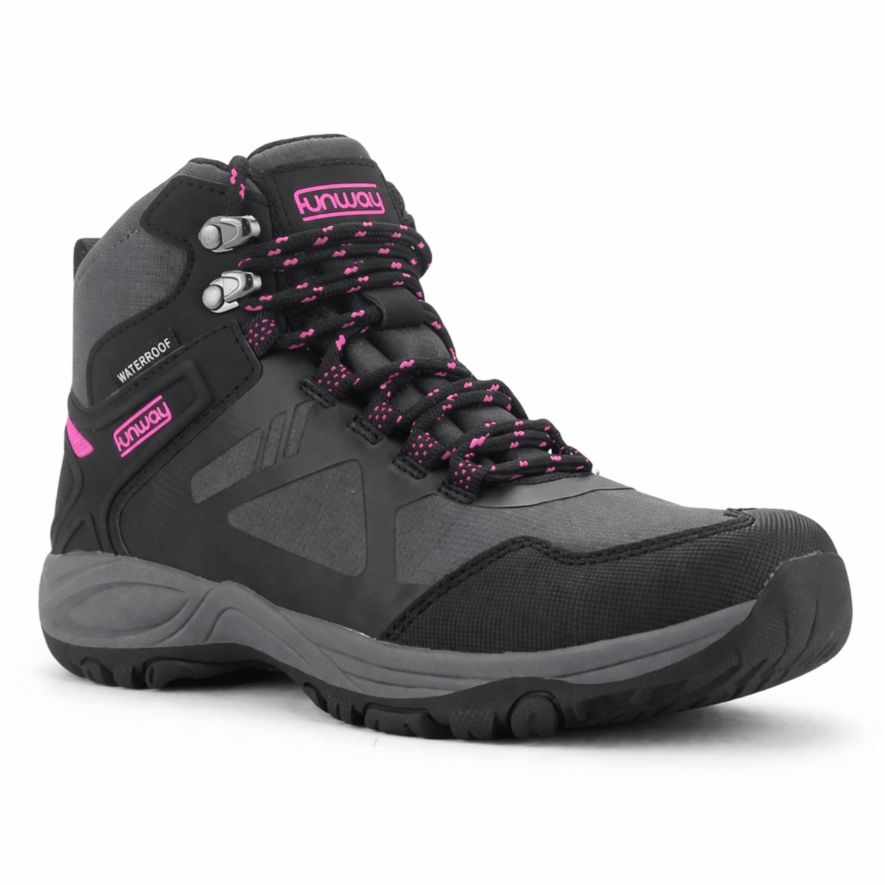 Botin Outdoor Negro Mujer Casual Funway Rain Botines Taco Funway 