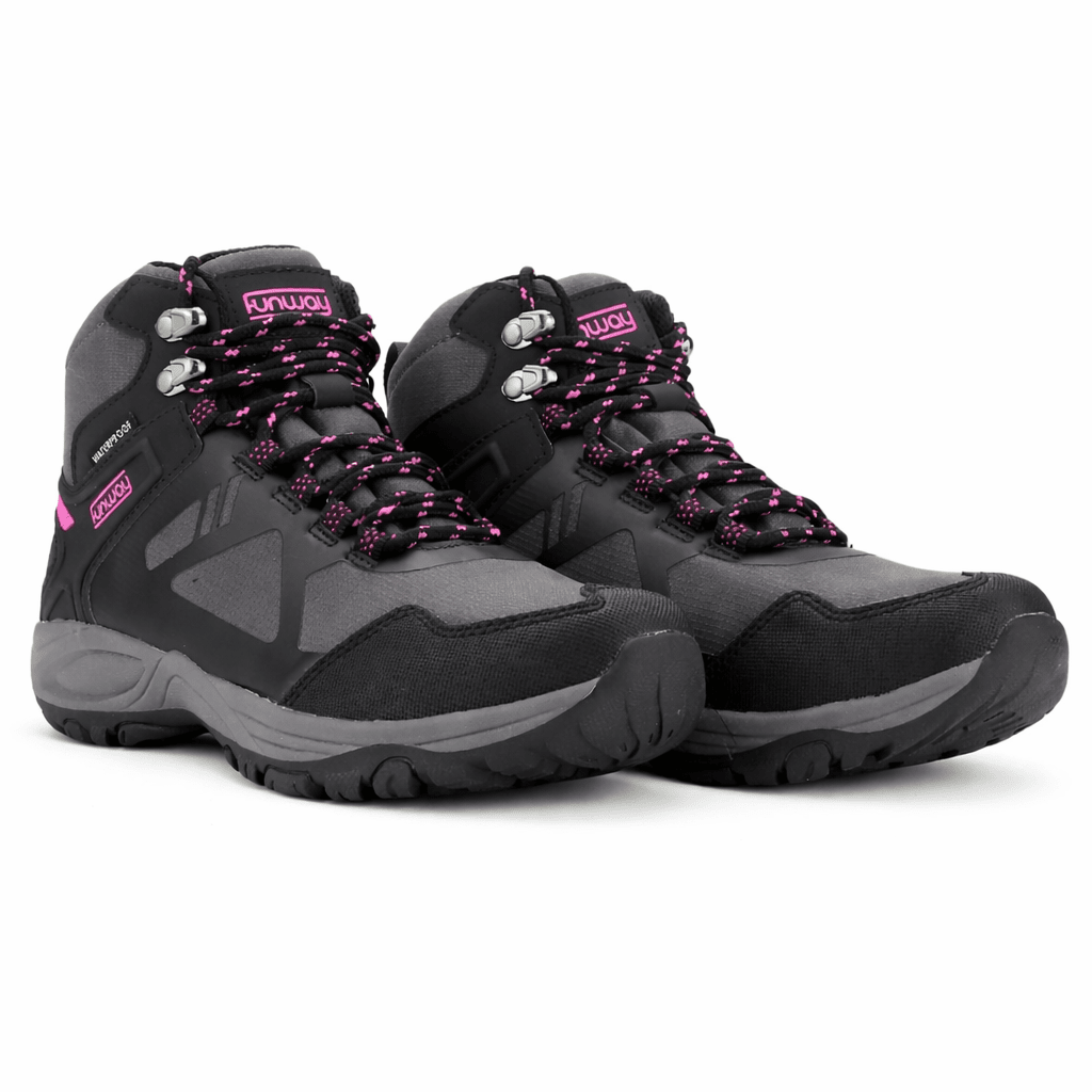 Botin Outdoor Negro Mujer Casual Funway Rain Botines Taco Funway 