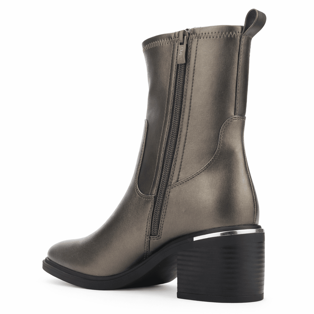 Botin Pewter Mujer Casual Chalada Sonora Botines Taco Chalada 