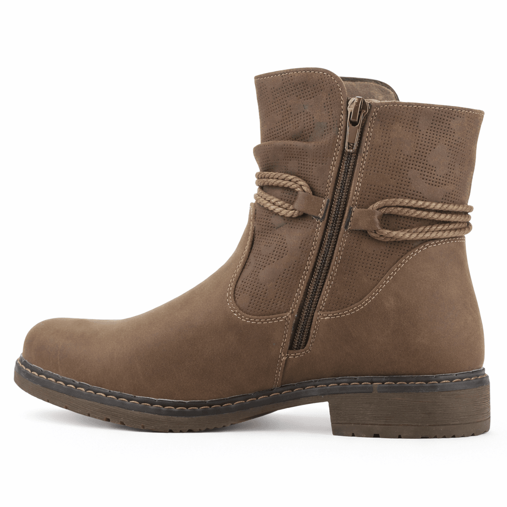 Botin Taupe Mujer Casual Chalada Torke Botines Taco Chalada 