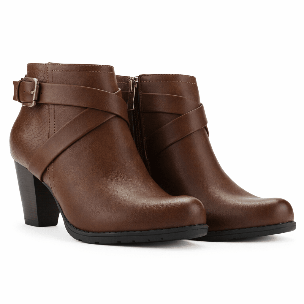 Botin Tostado Mujer Casual Chalada Ceta Botines Taco Chalada 