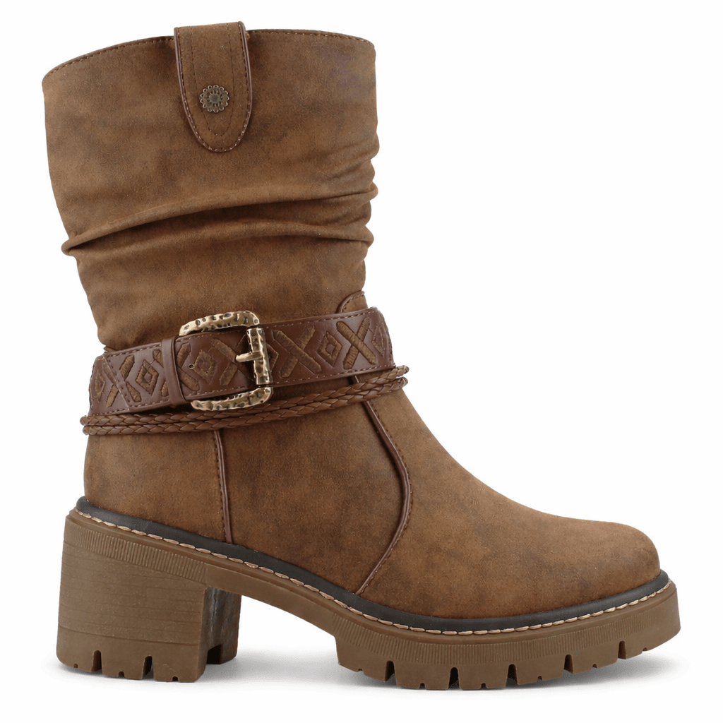 Botin Tostado Mujer Casual Chalada Terra Botines Taco Chalada 