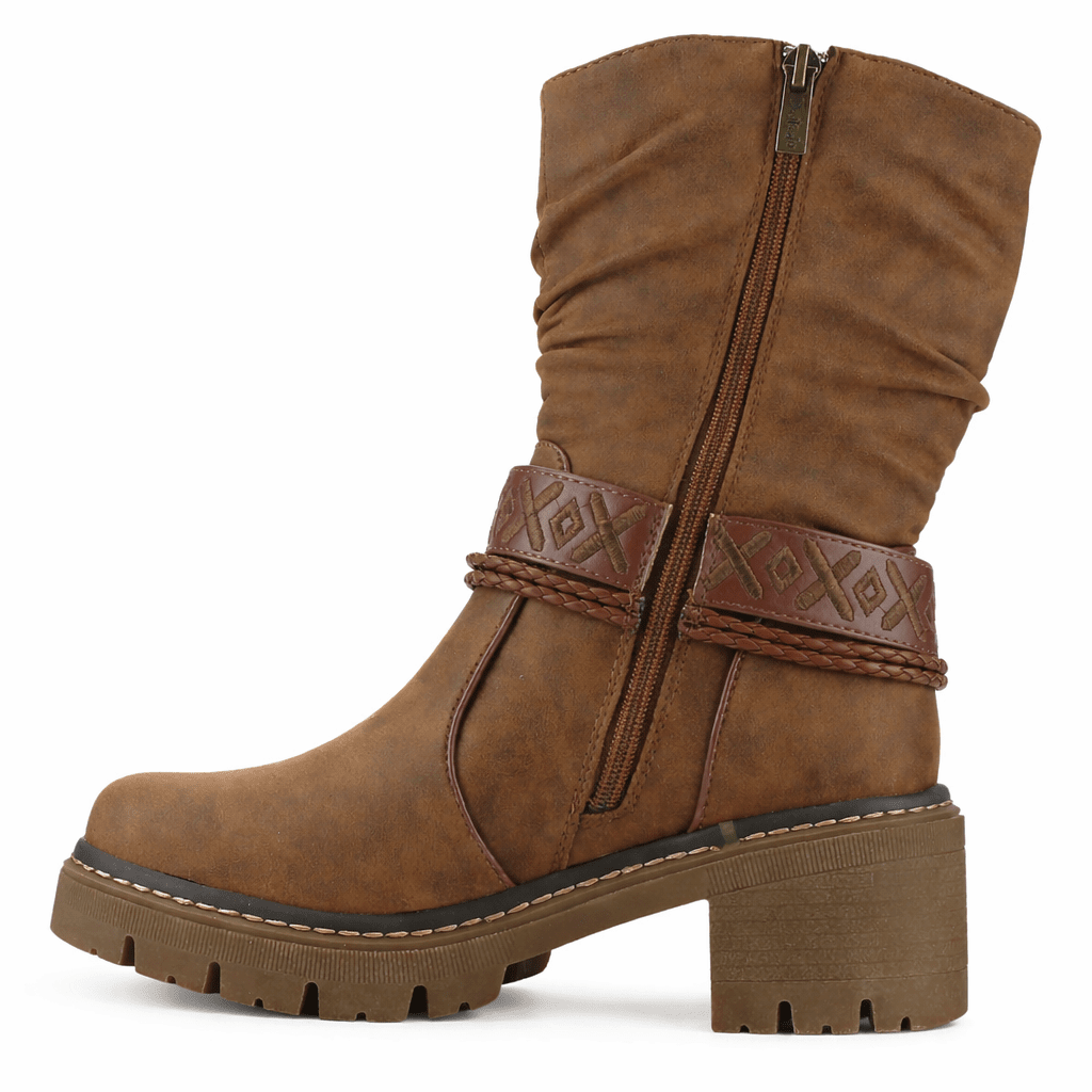 Botin Tostado Mujer Casual Chalada Terra Botines Taco Chalada 