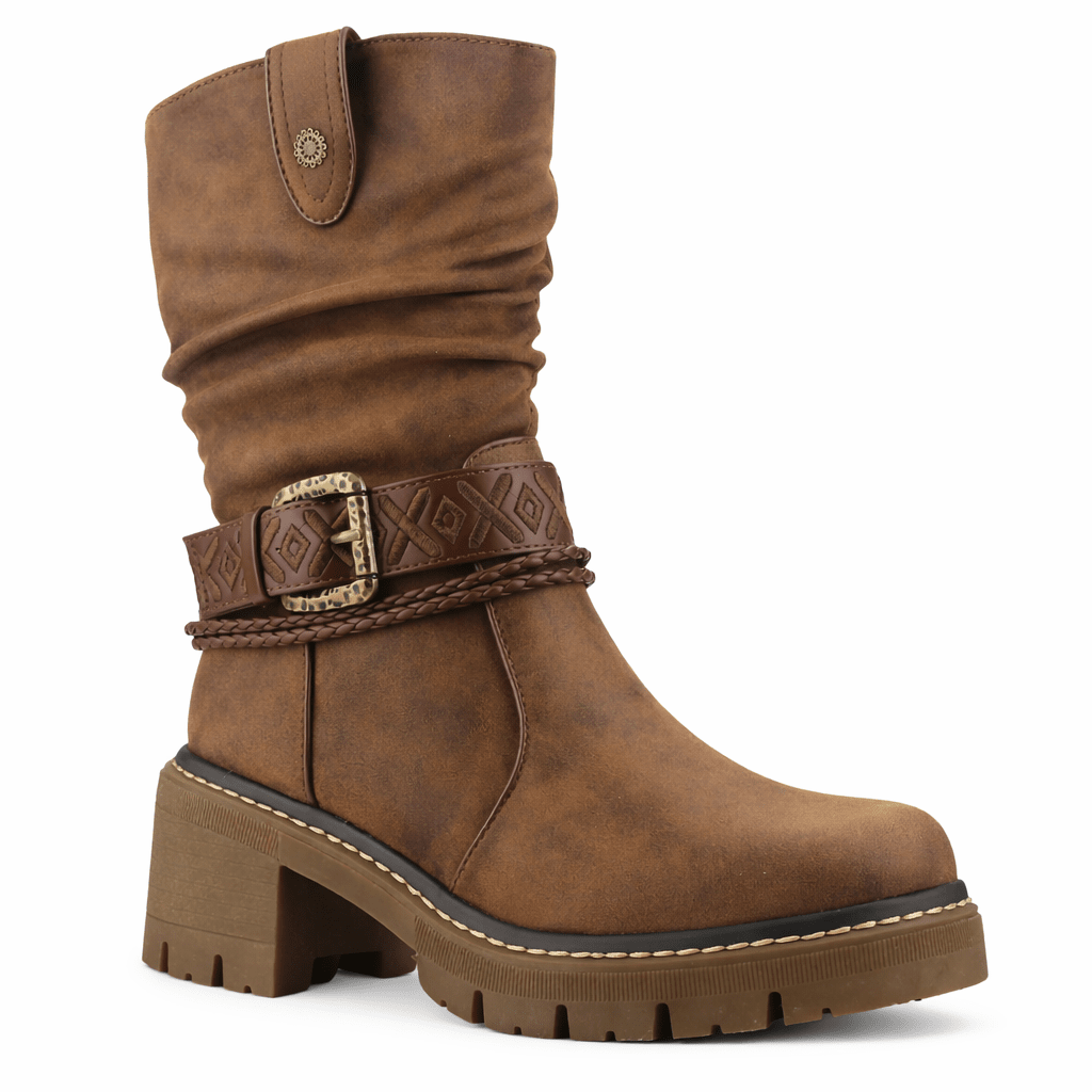 Botin Tostado Mujer Casual Chalada Terra Botines Taco Chalada 