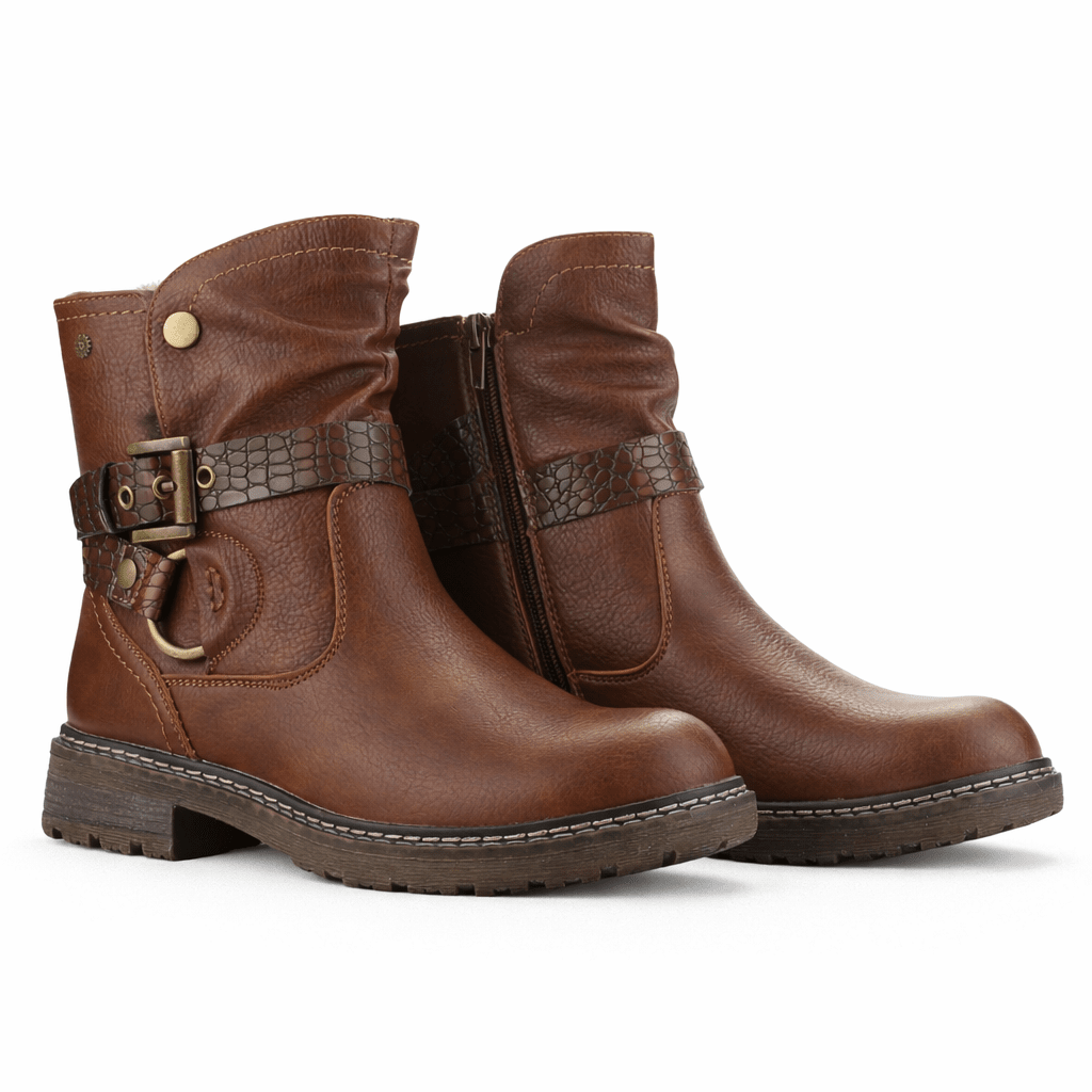 Botin Tostado Mujer Casual Chalada Torke Botines Taco Chalada 