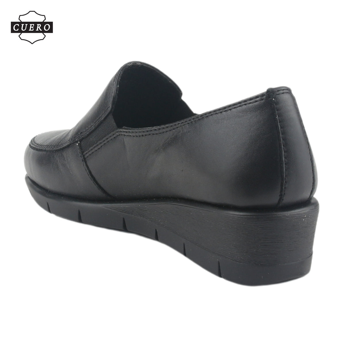 Zapato de Cuero Chalada Mujer Calafate-1 Negro Casual