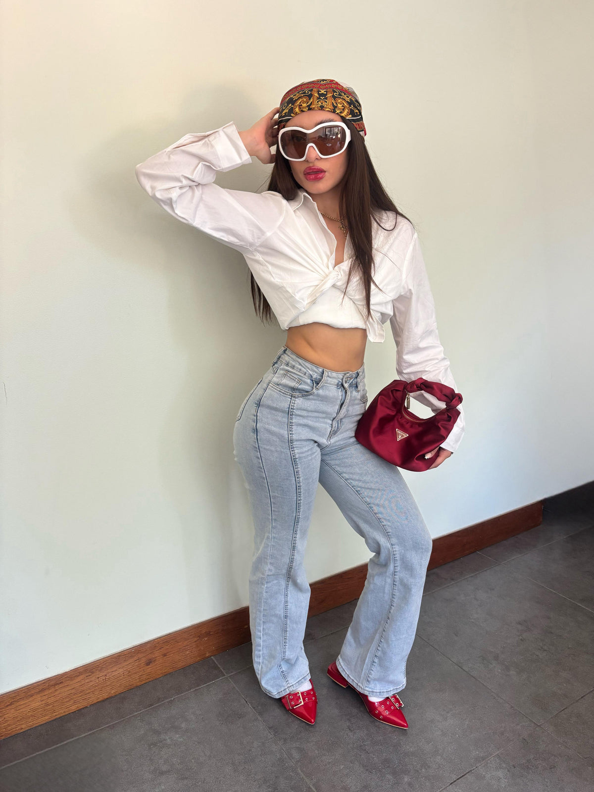 Ballerina Mujer Chalada Slik-1 Rojo Casual