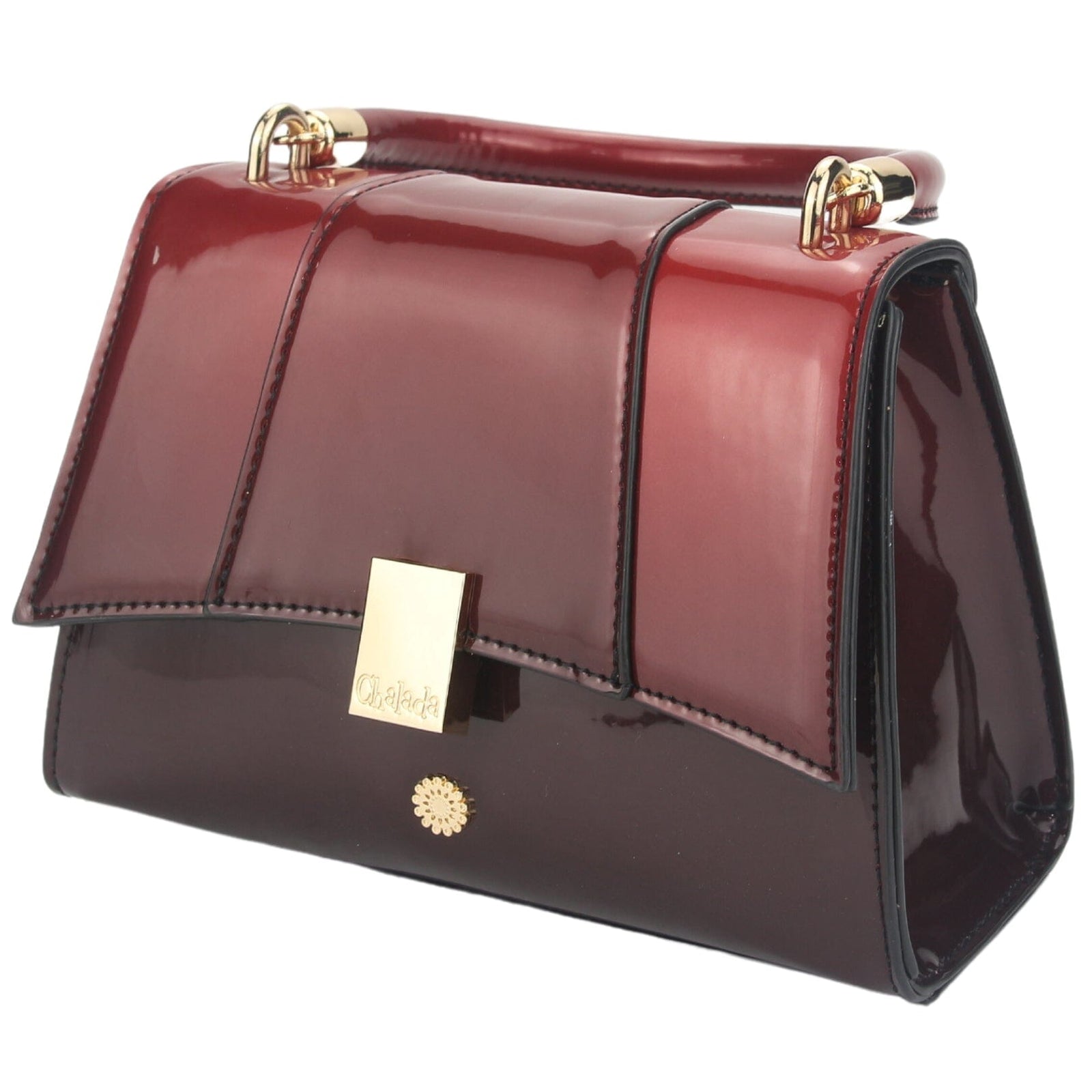 Cartera Chalada Mujer Cartera-2 Burdeo Moda Billeteras Chalada 