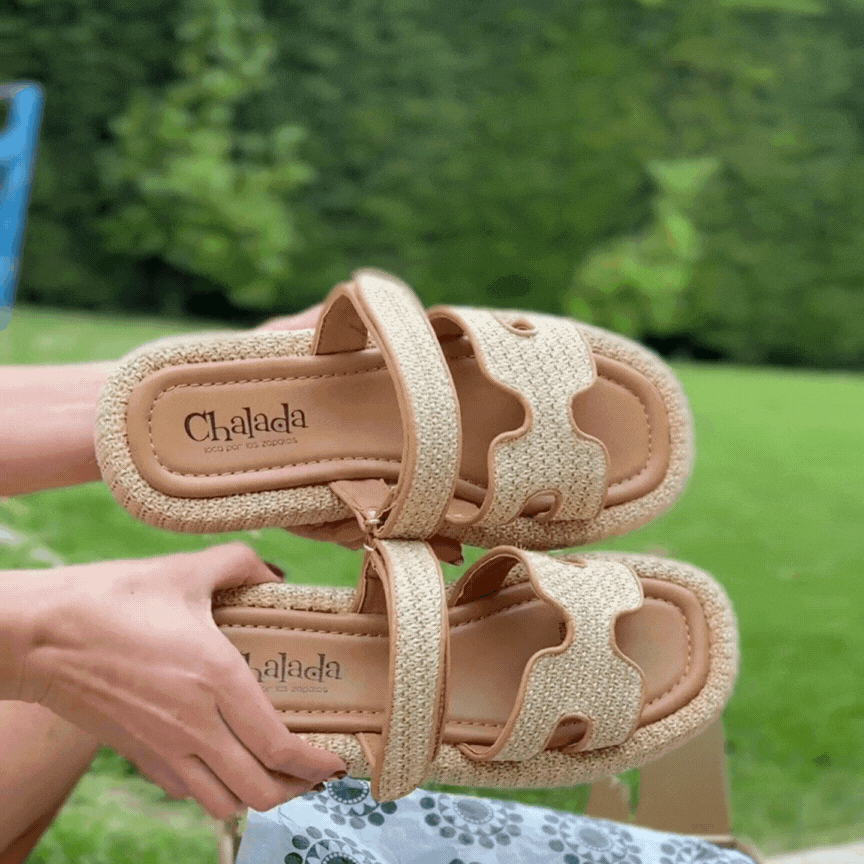 Sandalia Chalada Mujer Yukonl-17 Beige Plataforma Poki