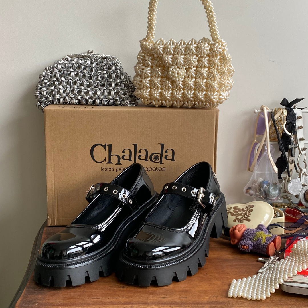 Zapato Chalada Mujer Joing-1 Negro Plataforma