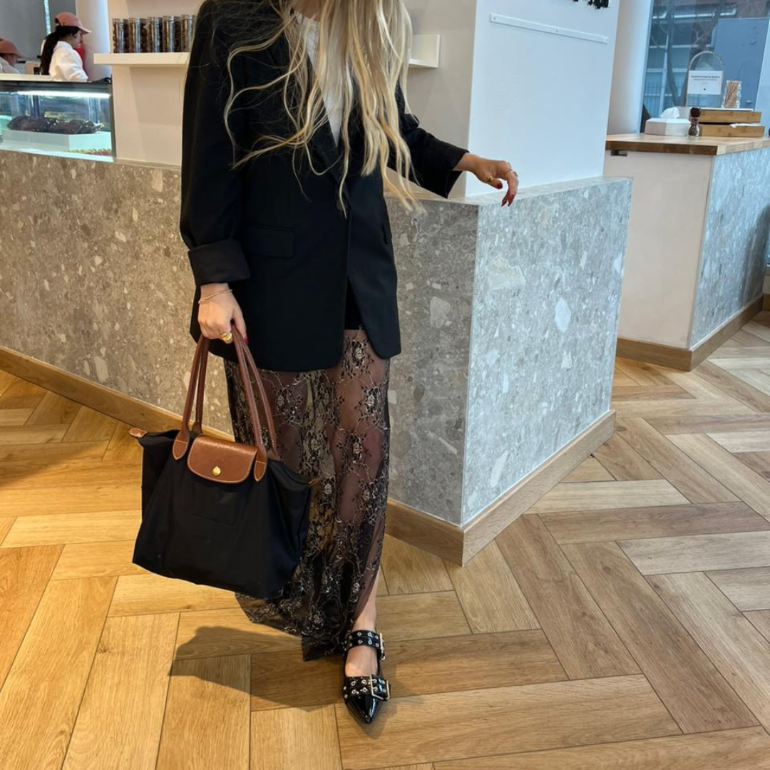 Ballerinas Negro Mujer Casuales Chalada Slik-1