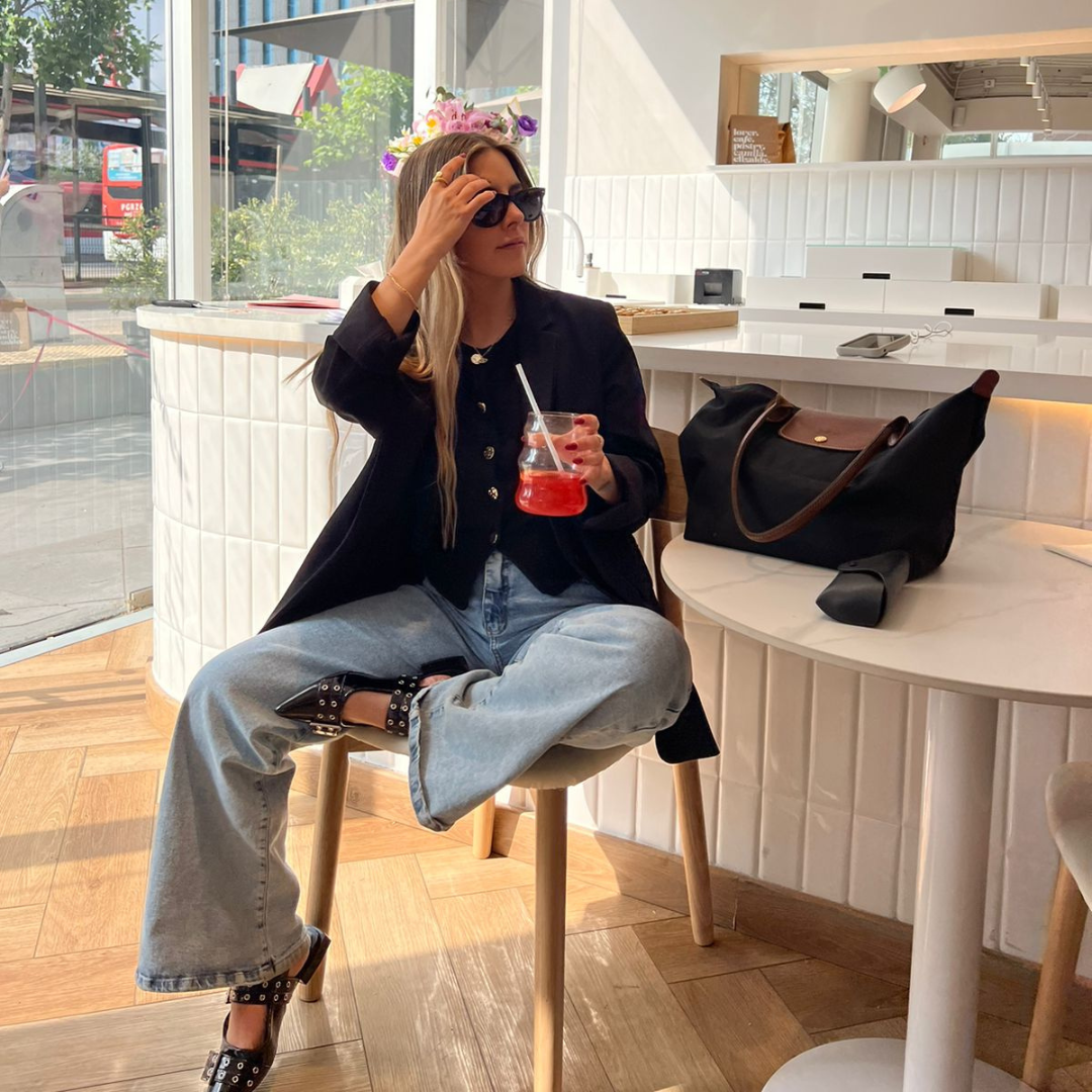 Ballerinas Negro Mujer Casuales Chalada Slik-1