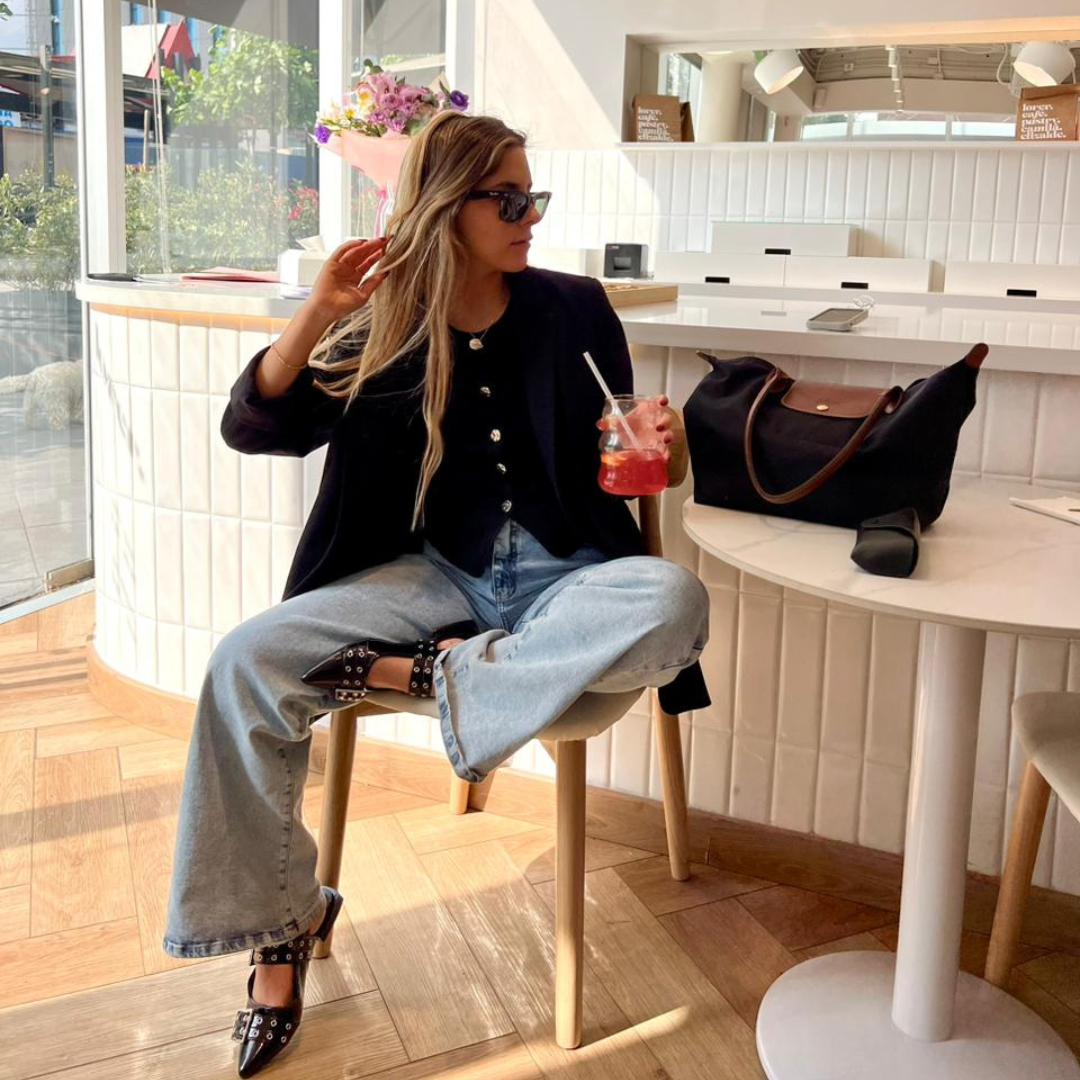 Ballerinas Negro Mujer Casuales Chalada Slik-1