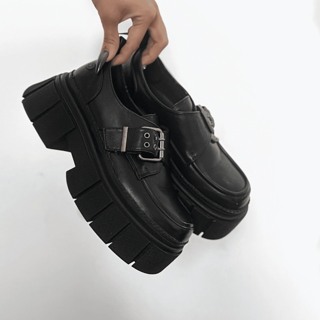 Mocasin Chalada Mujer Bresh-1 Negro Casual Mocasines Taco Chalada 