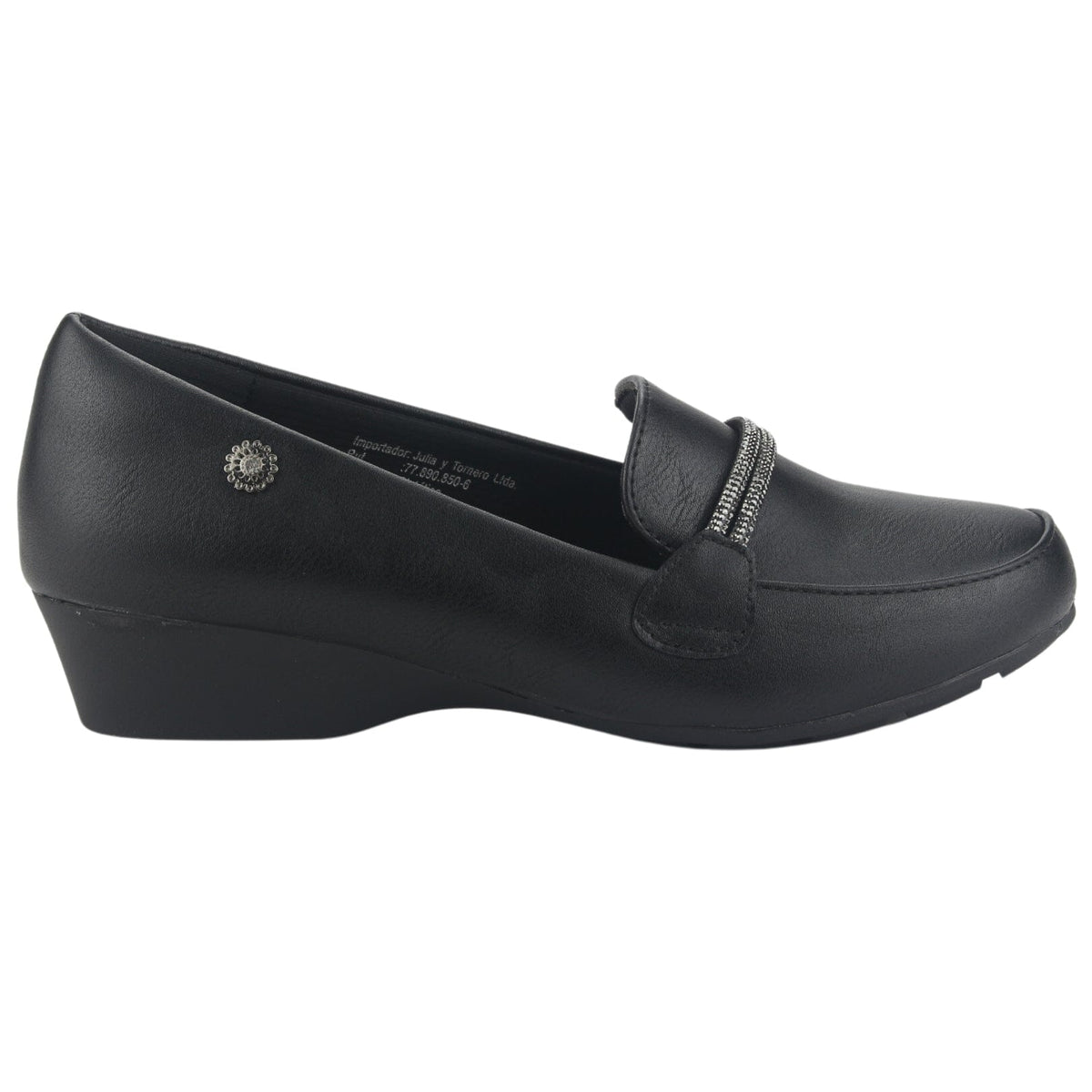 Mocasin Chalada Mujer Dana-6 N Negro Casual Mocasines Taco Chalada 