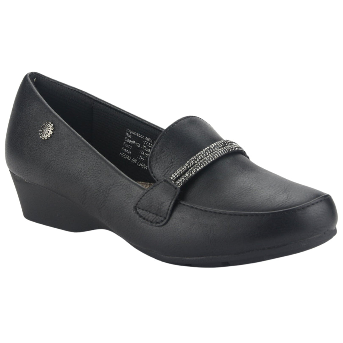 Mocasin Chalada Mujer Dana-6 N Negro Casual Mocasines Taco Chalada 