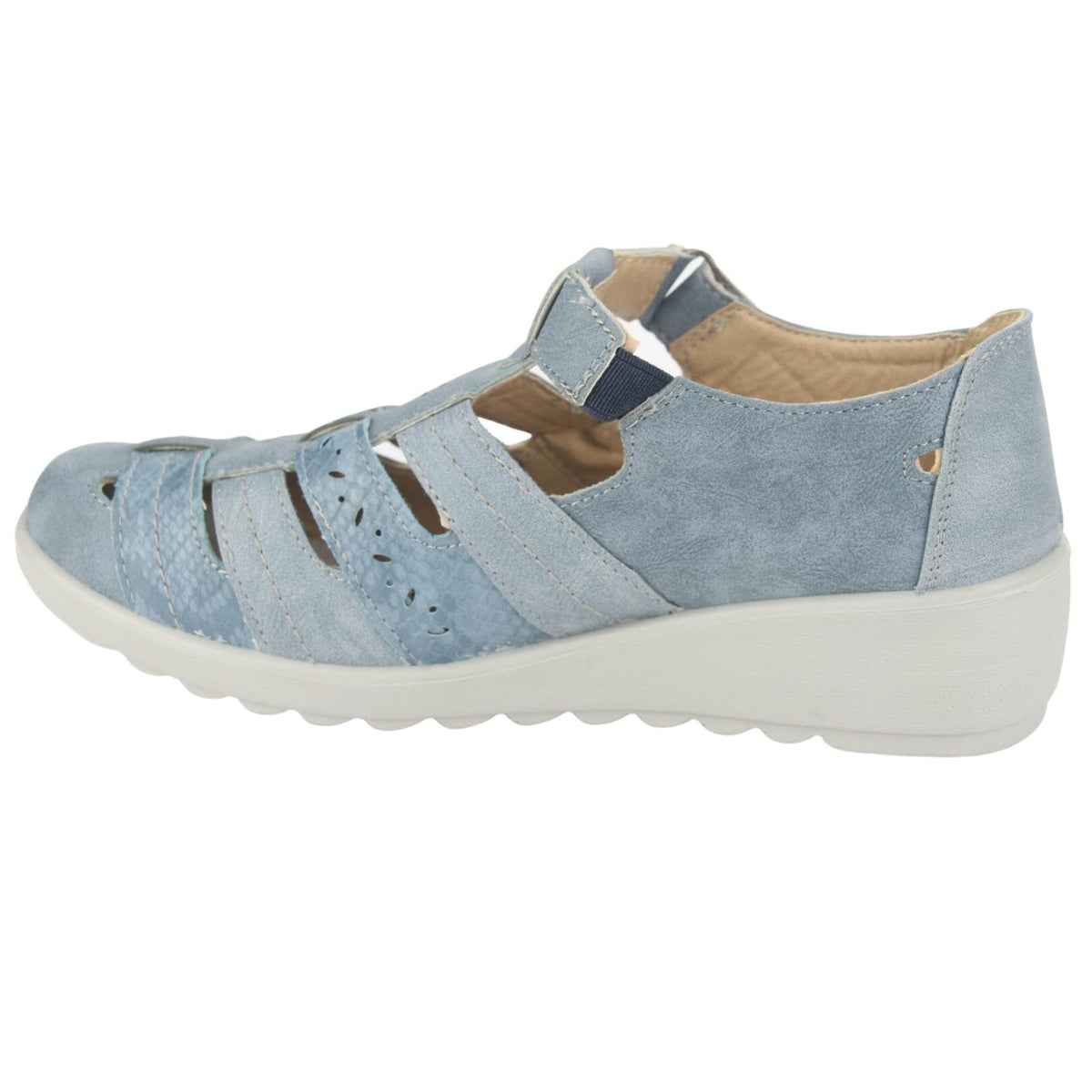 Mocasin Chalada Mujer Deza-2 Azul Casual Mocasines Planos Chalada 