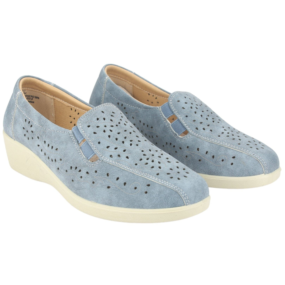 Mocasin Chalada Mujer Dina-1 Azul Casual Mocasines Planos Chalada 