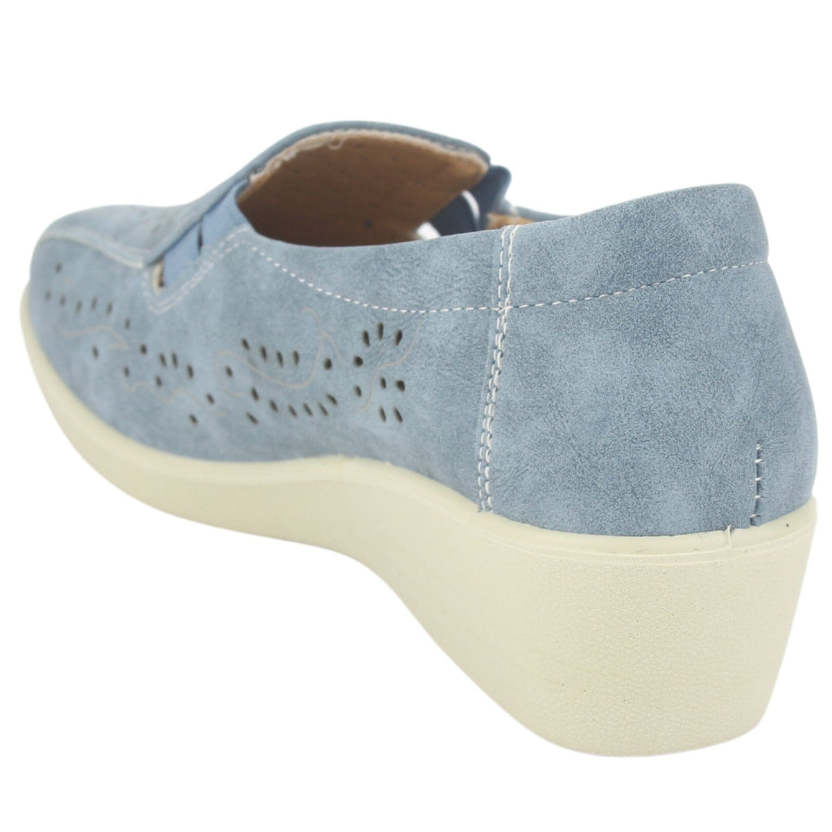 Mocasin Chalada Mujer Dina-1 Azul Casual Mocasines Planos Chalada 