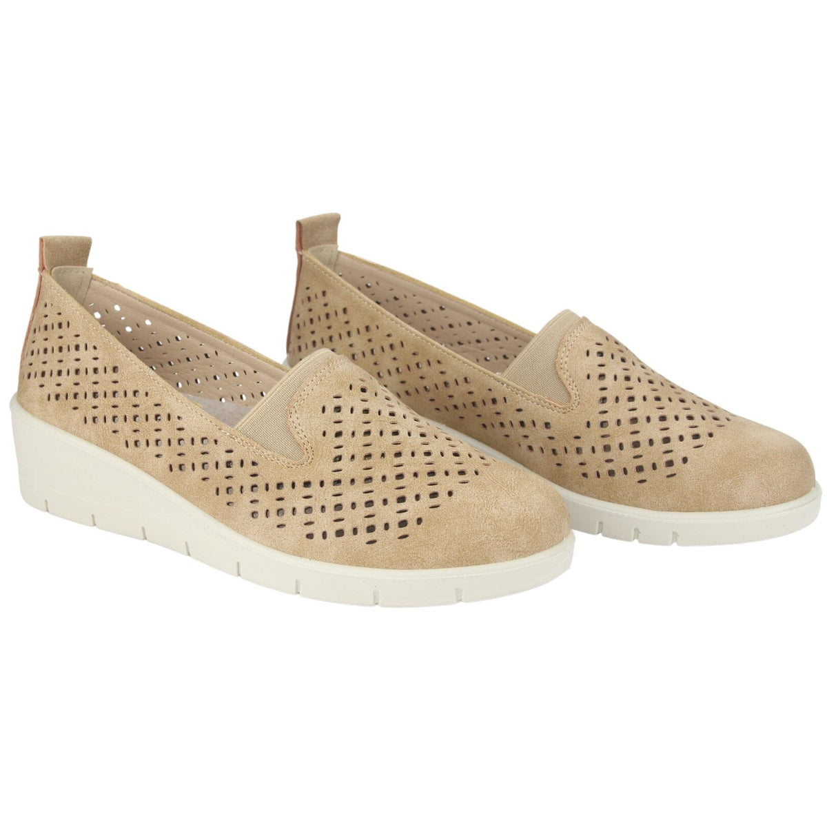 Mocasin Chalada Mujer Ditter-1 Beige Casual Mocasines Planos Chalada 